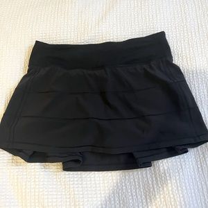 Lululemon black pleated skort size 4 - like new! Minimal wear.